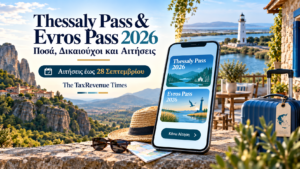 Thessaly Pass και Evros Pass 2026 με ενίσχυση για διακοπές, αιτήσεις έως 28 Σεπτεμβρίου και ψηφιακή διαδικασία υποβολής.