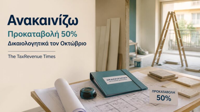 Κατοικία υπό ανακαίνιση με σχέδια και δικαιολογητικά για το πρόγραμμα «Ανακαινίζω» και προκαταβολή 50% της επιδότησης.