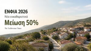 Μικρός ελληνικός οικισμός για τη μείωση 50% του ΕΝΦΙΑ 2026 στις κύριες κατοικίες