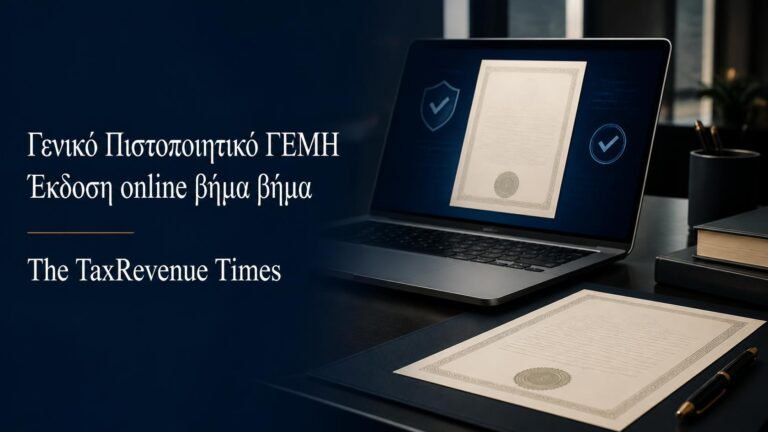 Γενικό Πιστοποιητικό ΓΕΜΗ – ηλεκτρονική έκδοση online