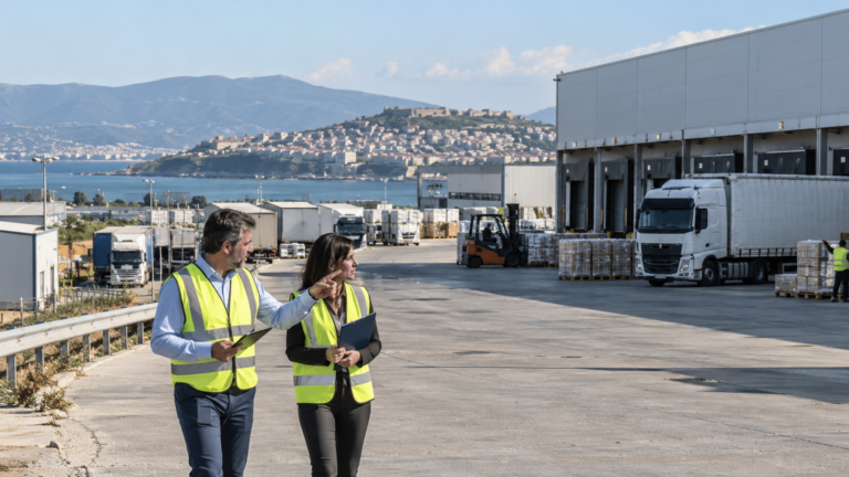 Αυτοψία σε βιοτεχνικό και logistics χώρο στην Καβάλα για τη σχεδιαζόμενη μετεγκατάσταση του Τελωνείου Καβάλας.