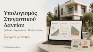 Εφαρμογή υπολογισμού στεγαστικού δανείου με σταθερό, κυμαινόμενο ή μικτό επιτόκιο